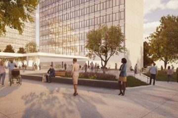 A iniciativa prevê a criação de duas novas praças na Quadra 1, entre os blocos B, C e D -  (crédito: Divulgação/Seduh-DF) -A iniciativa prevê a criação de duas novas praças na Quadra 1, entre os blocos B, C e D -  (crédito: Divulgação/Seduh-DF)