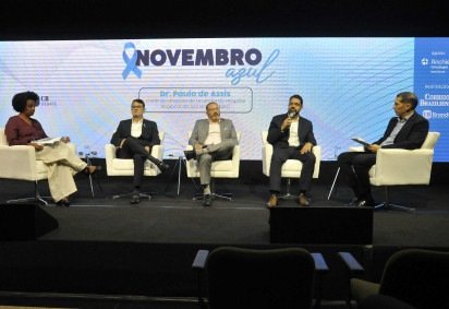 Os painelistas debateram sobre cultura, comportamento e os desafios do autocuidado masculino -  (crédito: Fotos: Minervino Júnior/CB/D.A.Press) -Os painelistas debateram sobre cultura, comportamento e os desafios do autocuidado masculino -  (crédito: Fotos: Minervino Júnior/CB/D.A.Press)