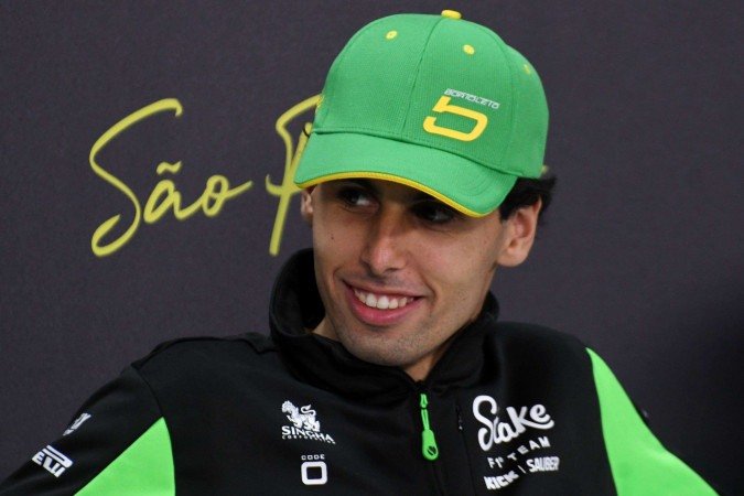 Em São Paulo, Gabriel Bortoleto vive maratona de compromissos, com atendimento à imprensa, aos patrocinadores e ajustes com a Sauber -  (crédito:  Ed Alves CB/DA Press)