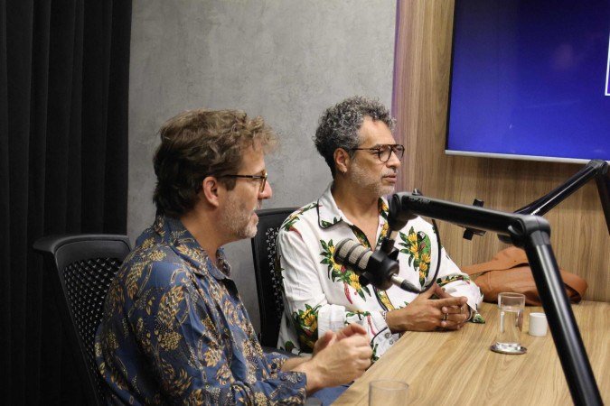  06/11/2025 Bruna Gaston CB/DA Press. Podcast do correio,  o casal de artistas convidados Lula Duffrayer e Flávio Carvalho. Na bancada Sibele Negromonte e Giovanna Kunz