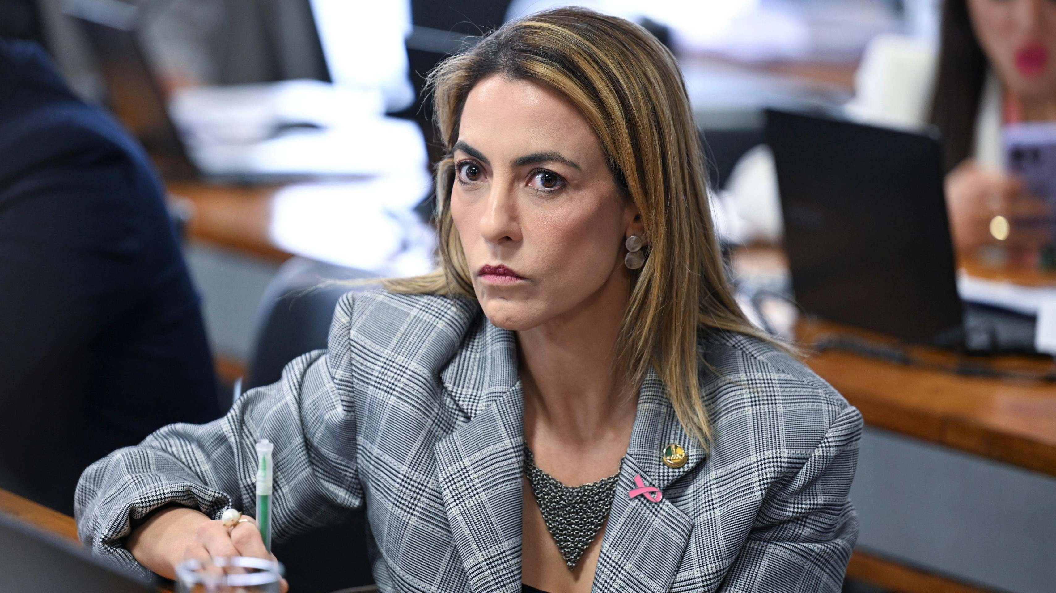A senadora em 2022, quando foi candidata à Presidência e virou meme por chamar padre Kelmon de 'padre de festa junina' - (crédito: Buda Mendes/Getty Images) A senadora em 2022, quando foi candidata à Presidência e virou meme por chamar padre Kelmon de 'padre de festa junina' - (crédito: Buda Mendes/Getty Images)
