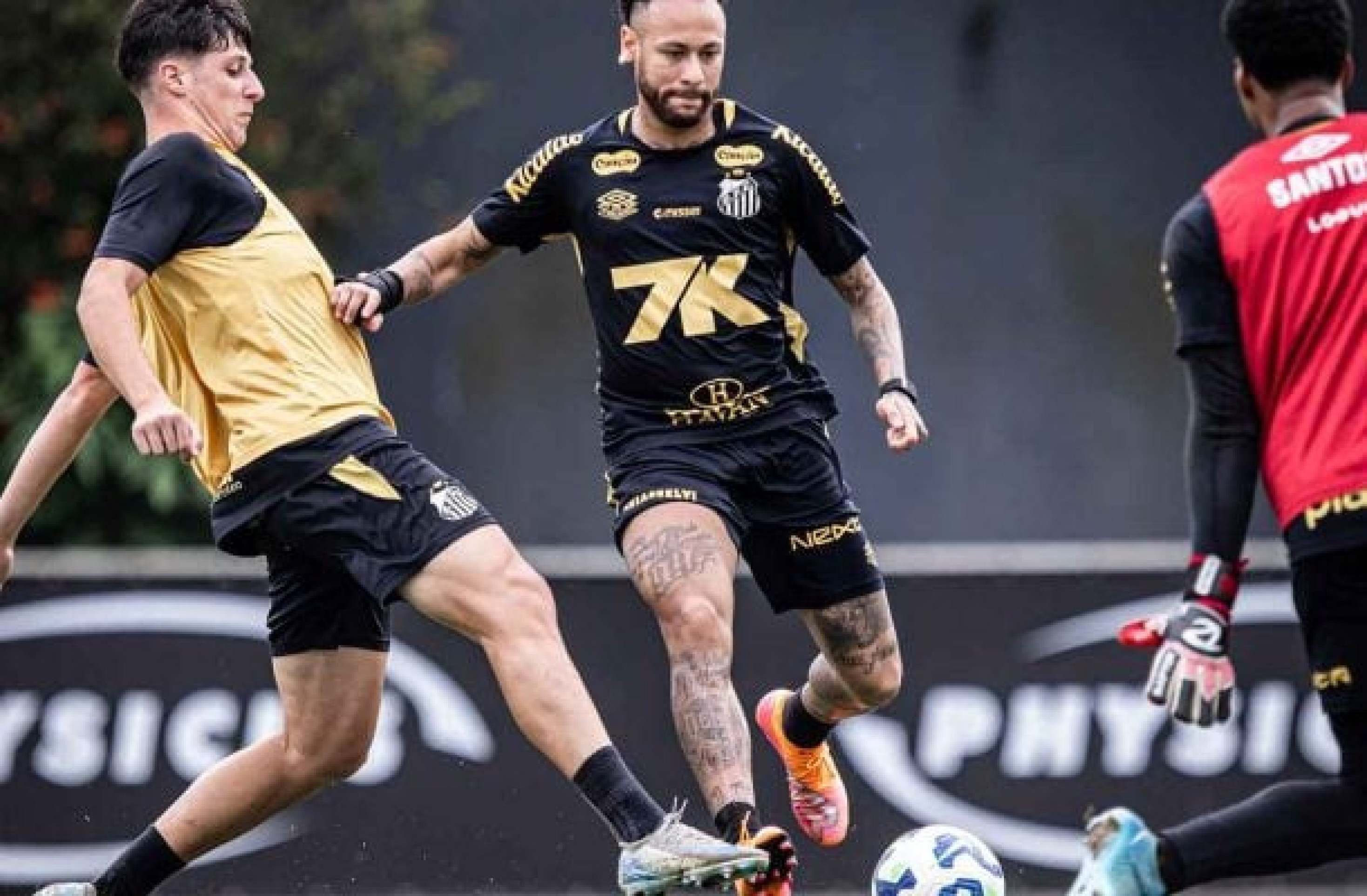 Neymar está relacionado para o duelo contra o Flamengo  -  (crédito: Foto: Raul Baretta/ Santos FC.) -Neymar está relacionado para o duelo contra o Flamengo  -  (crédito: Foto: Raul Baretta/ Santos FC.)