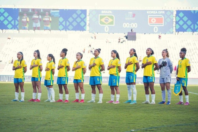 A Seleção feminina jamais havia ficado entre as quatro melhores no Mundial Sub-17: terceiro lugar é a nova meta - (crédito: Fabio Souza/CBF) A Seleção feminina jamais havia ficado entre as quatro melhores no Mundial Sub-17: terceiro lugar é a nova meta - (crédito: Fabio Souza/CBF)