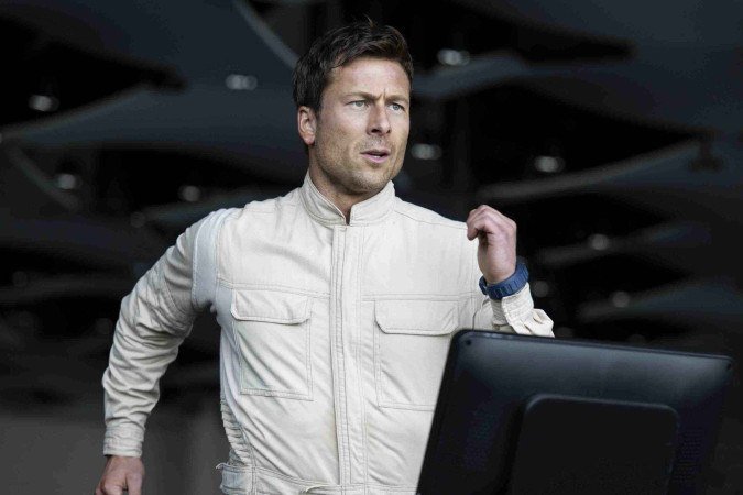 Glen Powell arrisca a vida, no personagem de O sobrevivente
 -  (crédito: Ross Ferguson/ PARAMOUNT PICTURES)