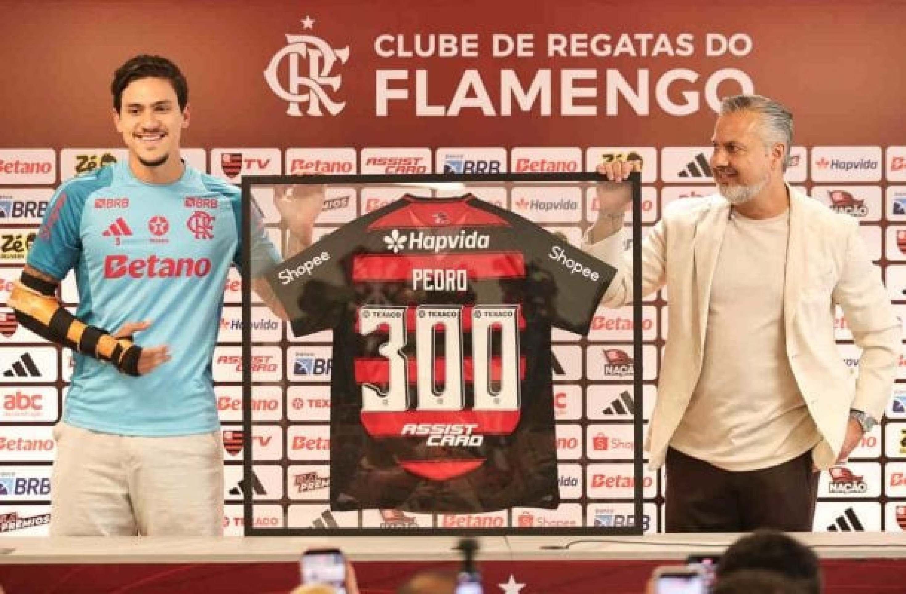 Pedro está cada vez mais perto do retorno ao time do Flamengo -  (crédito: Foto: GILVAN DE SOUZA/FLAMENGO) -Pedro está cada vez mais perto do retorno ao time do Flamengo -  (crédito: Foto: GILVAN DE SOUZA/FLAMENGO)