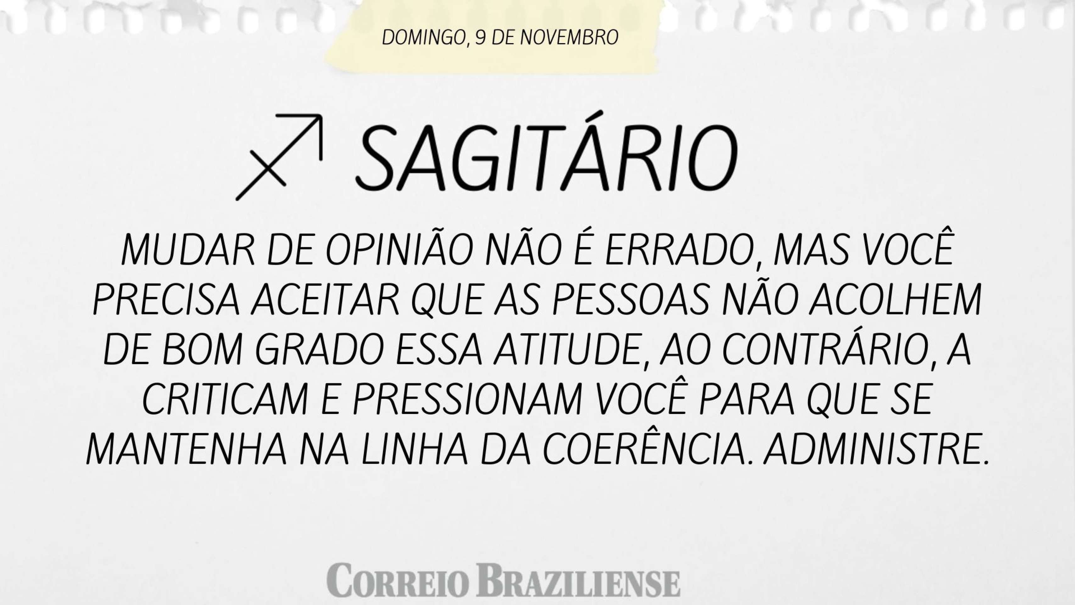 Horóscopo deste domingo (9/11) 