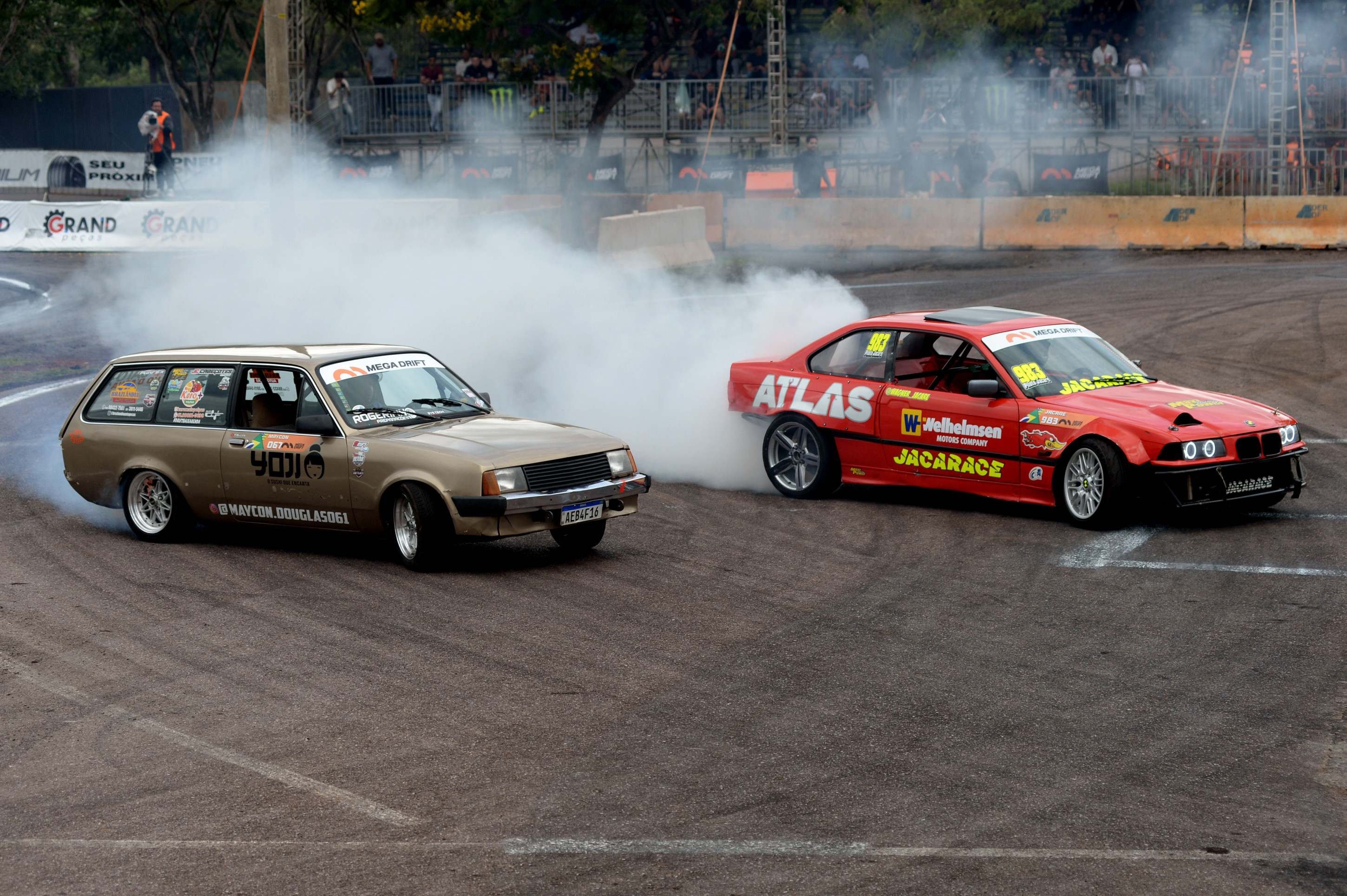 O campeonato Mega Drift Brasil segue neste domindo (9/11), no Parque da Cidade