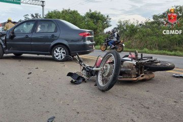 Acidente aconteceu na manhã deste sábado (08/11) - (crédito: Divulgação/ CBMDF) Acidente aconteceu na manhã deste sábado (08/11) - (crédito: Divulgação/ CBMDF)