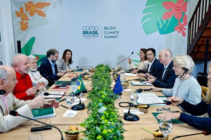 Lula e Von der Leyen esperam assinar o acordo em 20 de dezembro - (crédito: Ricardo Stuckert / PR) Lula e Von der Leyen esperam assinar o acordo em 20 de dezembro - (crédito: Ricardo Stuckert / PR)