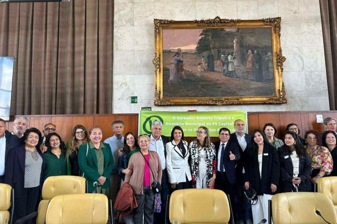 O evento em São Paulo contou com o lançamento da "Carta de Belém – PV por uma Amazônia viva e um planeta justo" - (crédito: Assessoria/Partido Verde) O evento em São Paulo contou com o lançamento da "Carta de Belém – PV por uma Amazônia viva e um planeta justo" - (crédito: Assessoria/Partido Verde)