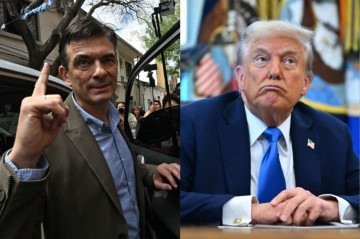 Presidente da Bolívia, Rodrigo Paz, e presidente dos Estados Unidos, Donald Trump. - (crédito: Agência France-Press) Presidente da Bolívia, Rodrigo Paz, e presidente dos Estados Unidos, Donald Trump. - (crédito: Agência France-Press)
