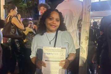 Clarissa conta que a experiência de treineira a ajudou a cronometrar o tempo de prova