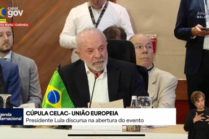 O presidente criticou o fato de que, mesmo representando mais da metade da população mundial, as mulheres nunca ocuparam o cargo máximo das Nações Unidas -  (crédito: Reprodução Canal Gov)