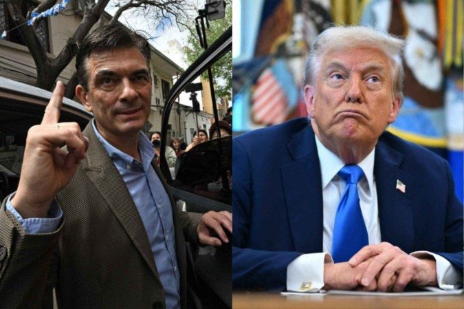 Presidente da Bolívia, Rodrigo Paz, e presidente dos Estados Unidos, Donald Trump. - (crédito: Agência France-Press) Presidente da Bolívia, Rodrigo Paz, e presidente dos Estados Unidos, Donald Trump. - (crédito: Agência France-Press)