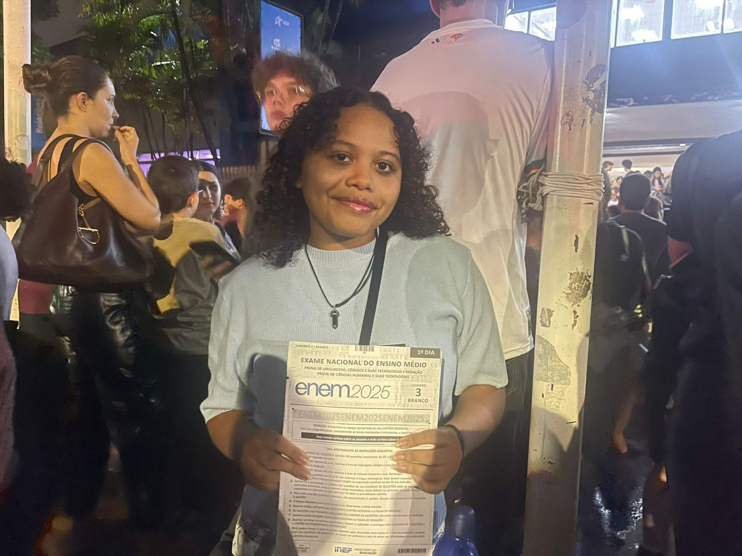 Clarissa conta que a experiência de treineira a ajudou a cronometrar o tempo de prova