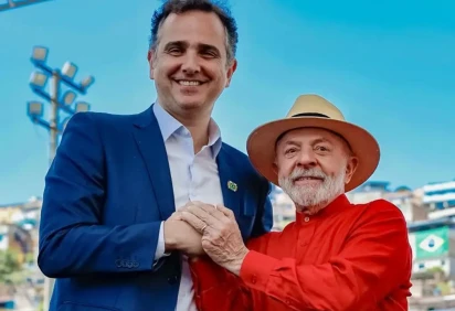 Lula e Rodrigo Pacheco se aproximaram durante o atual mandato do petista, quando Pacheco ocupava a presidência do Senado -  (crédito: Ricardo Stuckert/PR) -Lula e Rodrigo Pacheco se aproximaram durante o atual mandato do petista, quando Pacheco ocupava a presidência do Senado -  (crédito: Ricardo Stuckert/PR)