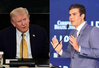 Trump e Helder Barbalho trocam críticas nas redes sociais -  (crédito: Reprodução)