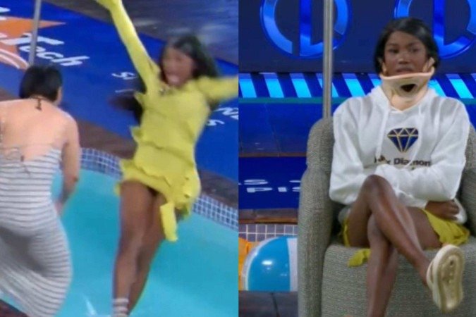 Barraco em reality termina com mulher arremessada em piscina e desmaio