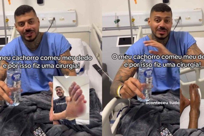 Influenciador relata acidente envolvendo o próprio cachorro - (crédito: Reprodução/Instagram/@matheusvandree) Influenciador relata acidente envolvendo o próprio cachorro - (crédito: Reprodução/Instagram/@matheusvandree)