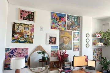 Natália encontrou na 
decoração uma maneira 
de eternizar suas paixões 