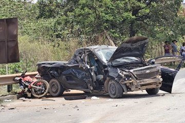 Colisão no trânsito deixa dois feridos na DF-150
