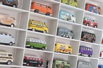 A coleção faz parte da casa mas sem afetar a funcionalidade 