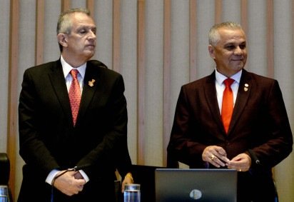  12/11/2025 Crédito: Marcelo Ferreira/CB/D.A Press. Brasil. Brasília - DF -  A Câmara Legislativa do Distrio Federal concede o título de Cidadão Honorário de Brasília ao Presidente do Flamento Luis Eduardo Baptista.