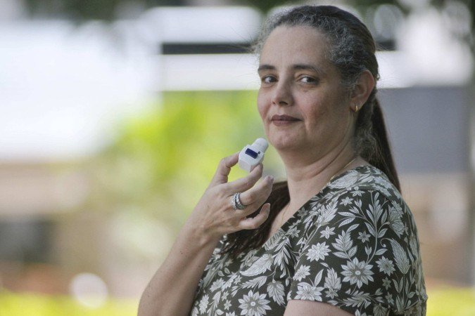 Márcia diz que a redução de áreas arborizadas também impactou sua saúde - (crédito: Ed Alves/CB) Márcia diz que a redução de áreas arborizadas também impactou sua saúde - (crédito: Ed Alves/CB)