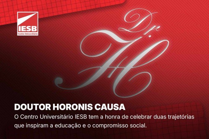 Cerimônia de outorga nesta quinta-feira -  (crédito: Reprodução/ IESB centro universitário)