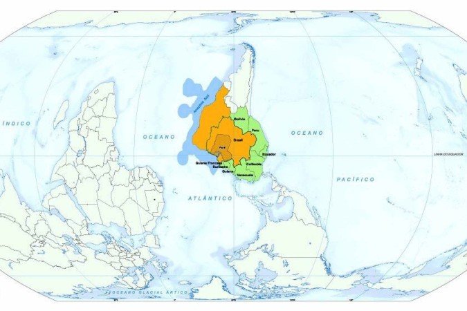 IBGE coloca o Pará no centro de mapa-múndi em homenagem à COP30