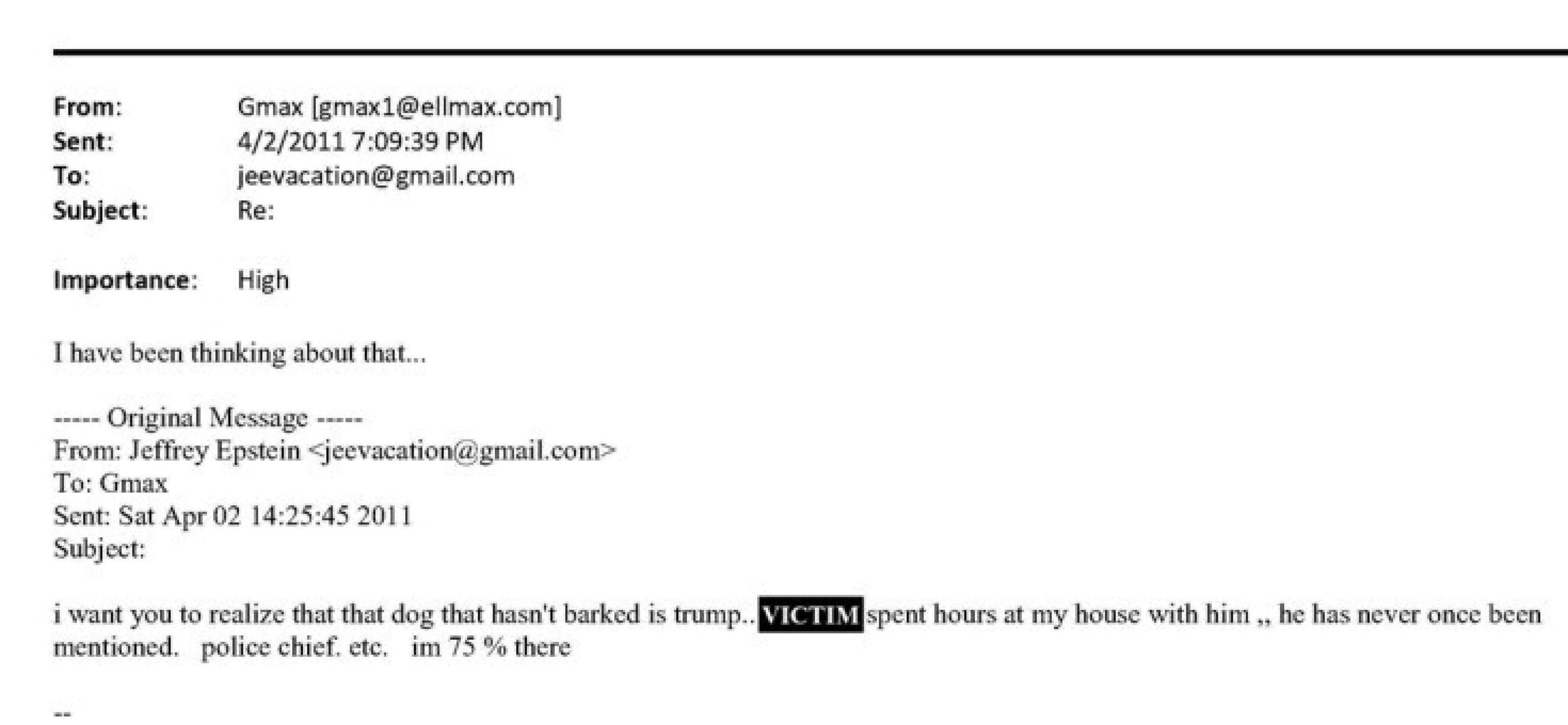 Troca de mensagens do financista americano Jeffrey Epstein com a socialite britânica Ghislaine Maxwell 