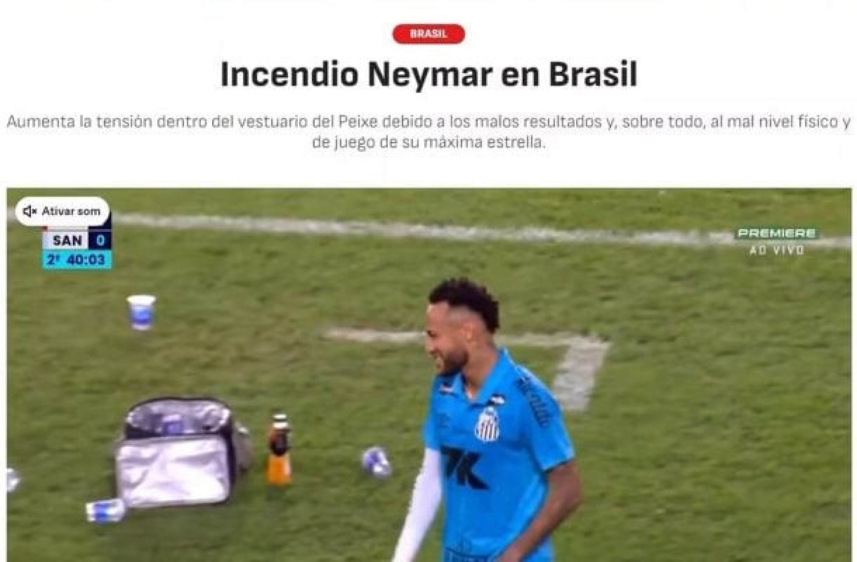 Jornal espanhol critica Neymar e diz que atacante 