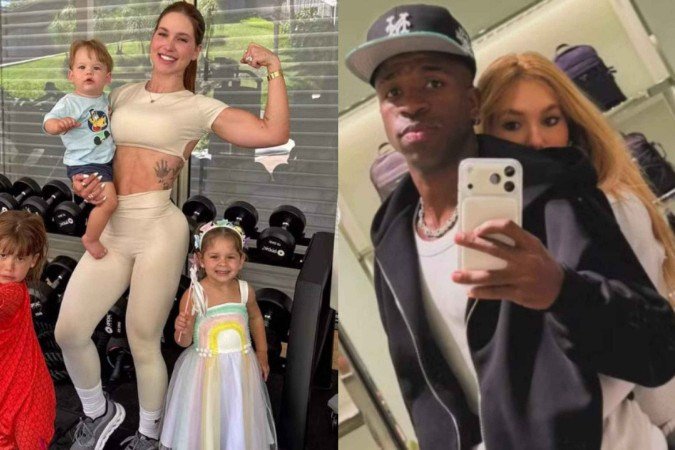 Paizão? Virginia comenta relação de Vini Jr. com as filhas -  (crédito: Reprodução/Instagram)