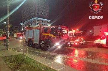 A perícia do CBMDF foi acionada para identificar as causas do incidente -  (crédito: Divulgação/CBMDF)