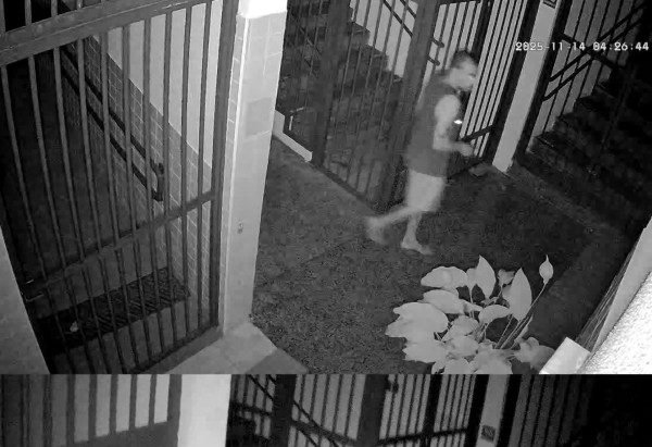  Câmeras de segurança mostram a ação do criminoso -  (crédito: Ed Alves/CB)