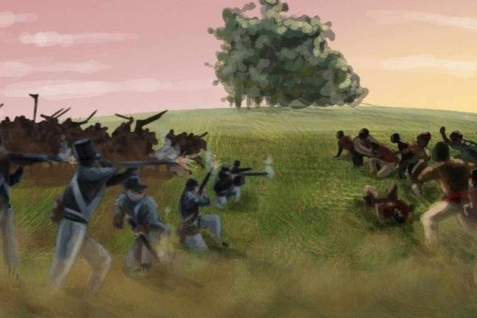 O Massacre dos Porongos ainda passa ao largo da memória da maioria dos gaúchos - (crédito: Reprodução/TVE) O Massacre dos Porongos ainda passa ao largo da memória da maioria dos gaúchos - (crédito: Reprodução/TVE)