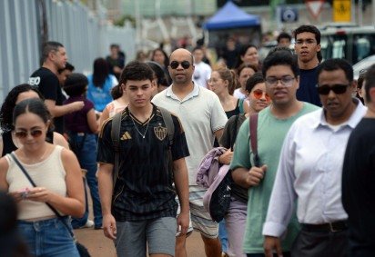 No segundo dia de provas, candidatos fizeram provas de Ciências da Natureza e Matemática -  (crédito: Fotos: Minervino Júnior/CB/D.A.Press)