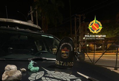 PMDF apreende drogas durante operação no Sol Nascente -  (crédito: PMDF/Divulgação) -PMDF apreende drogas durante operação no Sol Nascente -  (crédito: PMDF/Divulgação)