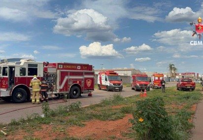  Incêndio em depósito de materiais recicláveis