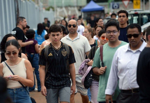 No segundo dia de provas, candidatos fizeram provas de Ciências da Natureza e Matemática -  (crédito: Minervino Júnior/CB/D.A.Press)