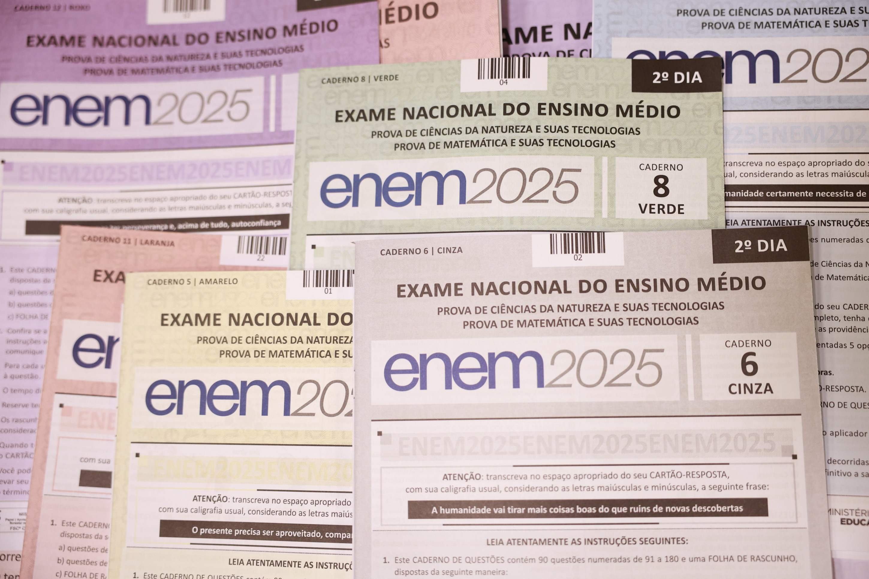 Enem 2025: Inep divulga gabarito oficial e cadernos de questões do segundo dia de provas