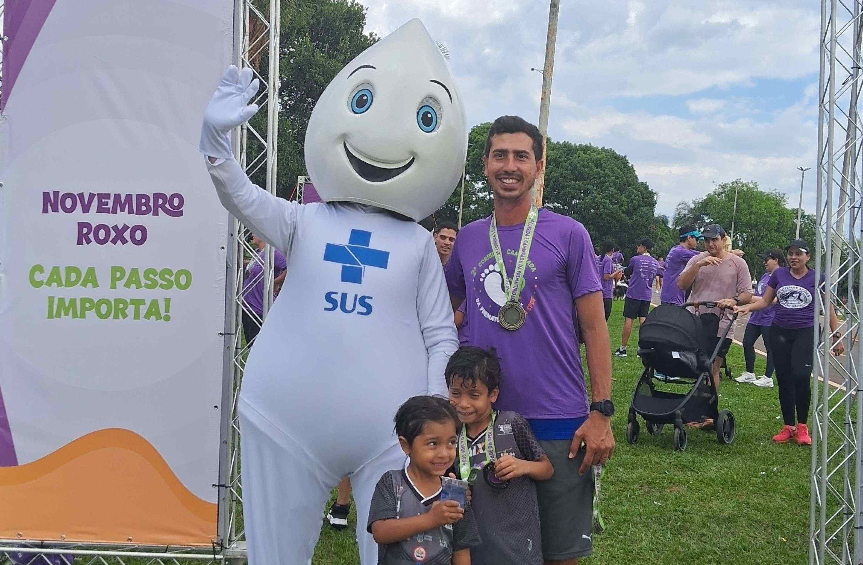 Dedicada a bebês prematuros, corrida no Parque mobiliza quase 250 pessoas