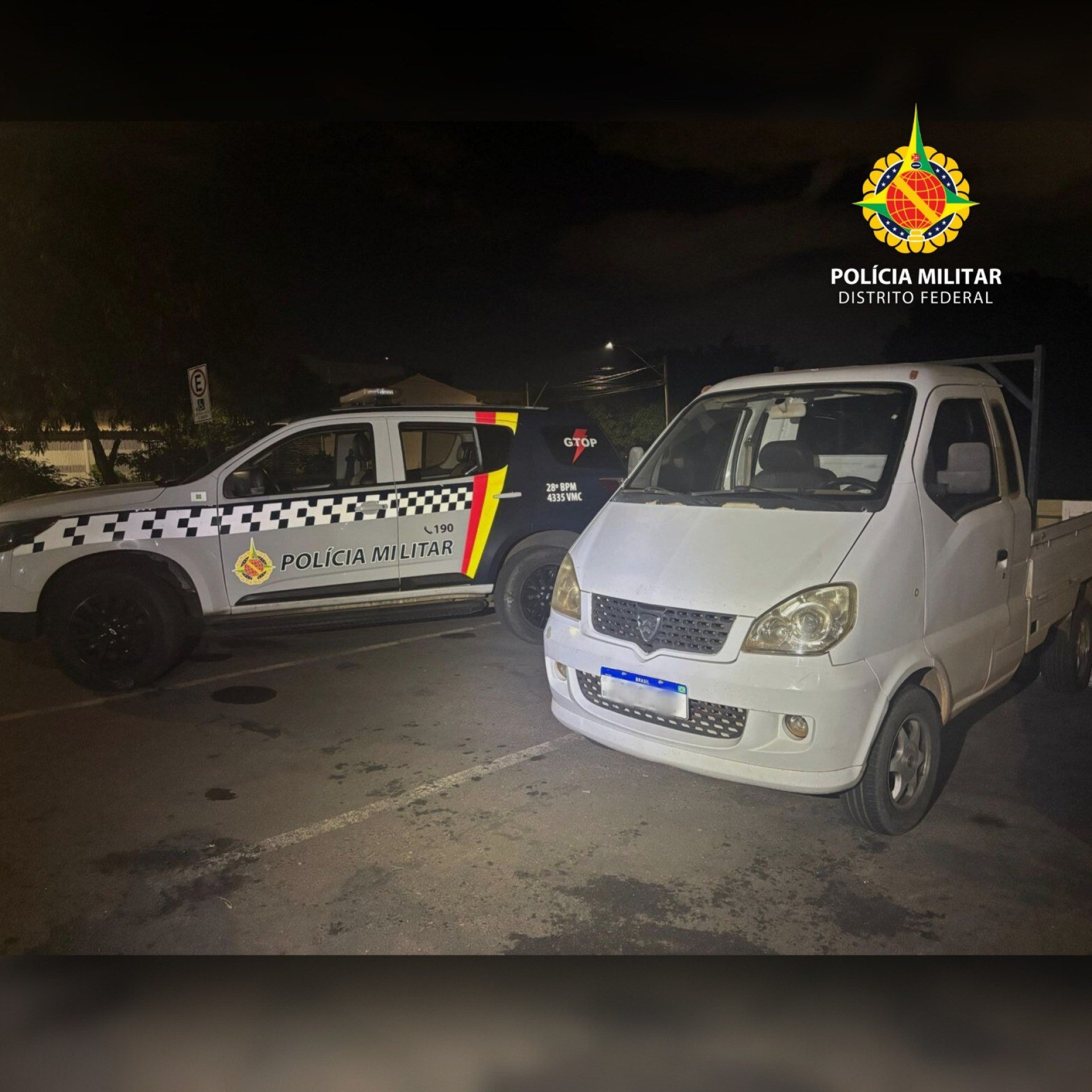 Policiais do GTOP localizam veículo furtado, no Riacho Fundo II