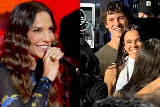 Ivete Sangalo entrega relação de Marquezine e Shawn Mendes: 'Filha e genro' -  (crédito: Reprodução/Twitter)