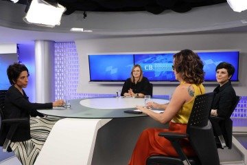 18/11/2025 Bruna Gaston CB/DA Press. CB Poder, Isabela Amorim e Fernanda Takai. Na bancada Adriana Bernardes e Denise Rothenburg
- (crédito: Bruna Gaston CB/DA Press) 18/11/2025 Bruna Gaston CB/DA Press. CB Poder, Isabela Amorim e Fernanda Takai. Na bancada Adriana Bernardes e Denise Rothenburg
- (crédito: Bruna Gaston CB/DA Press)