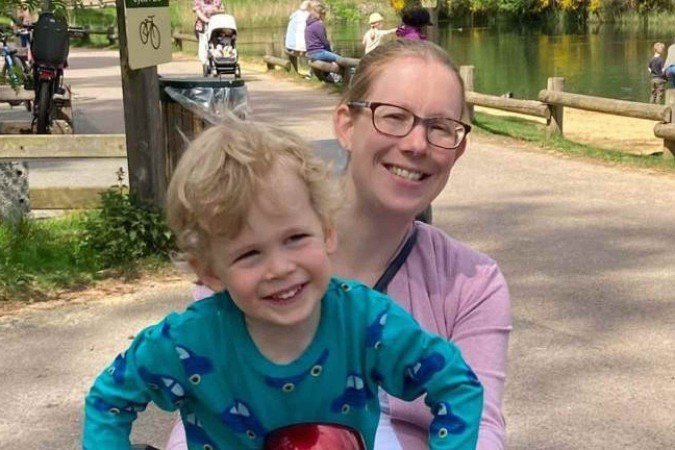 Victoria diz que a segunda gravidez foi muito mais fácil de lidar -  (crédito: Victoria Roberton)