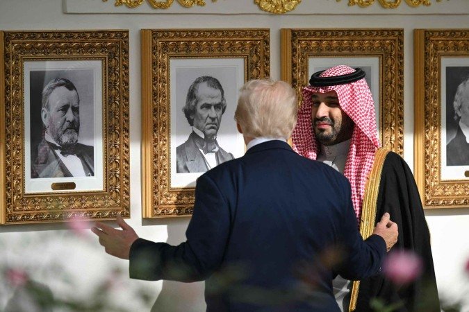 Donald Trump recebe o príncipe saudita Mohammed bin Salman, na Casa Branca 