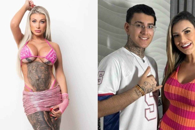 Andressa Urach expõe motivo de transformar filho em seu cinegrafista -  (crédito: Reprodução/Instagram)