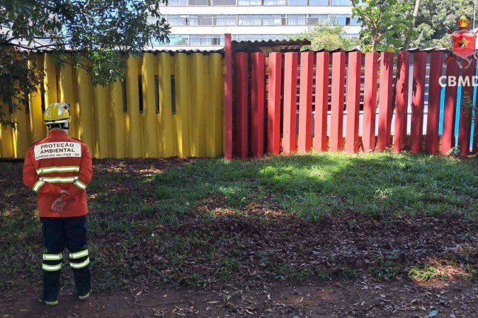 Crianças não ficaram feridas - (crédito: CBMDF/Divulgação) Crianças não ficaram feridas - (crédito: CBMDF/Divulgação)