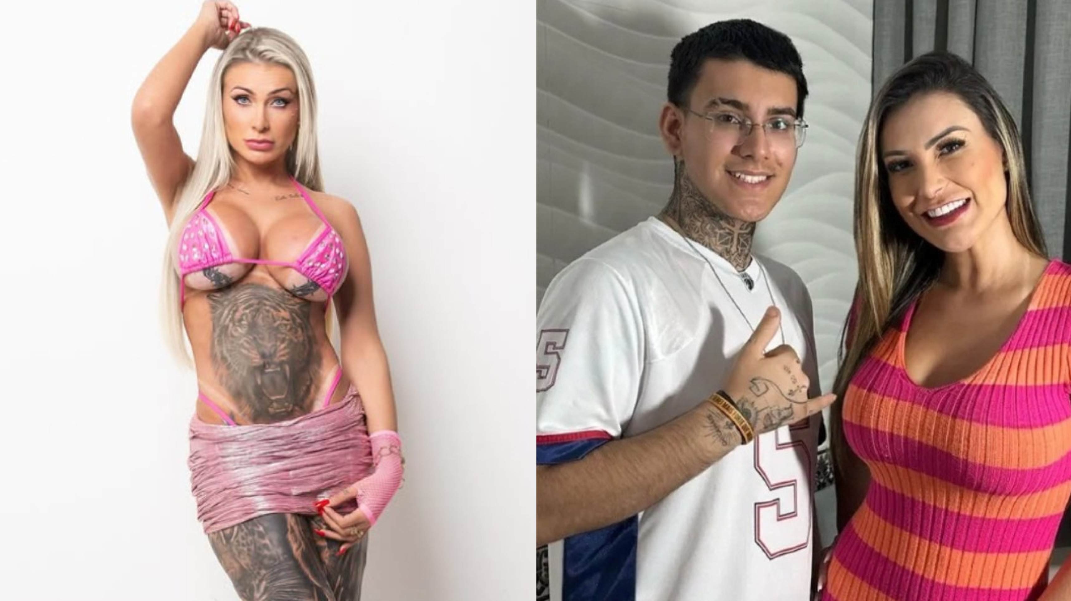 Andressa Urach expõe motivo de transformar filho em seu cinegrafista